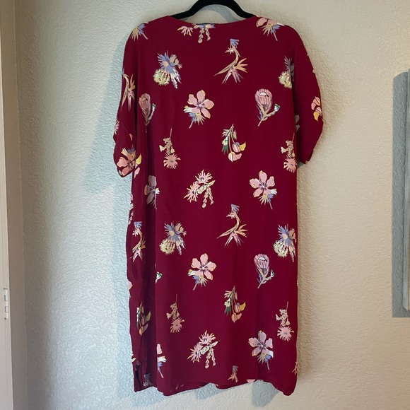 Madewell Novel Shift Dress in Bird Of Paradise Print Size Large - Picture 5 of 8